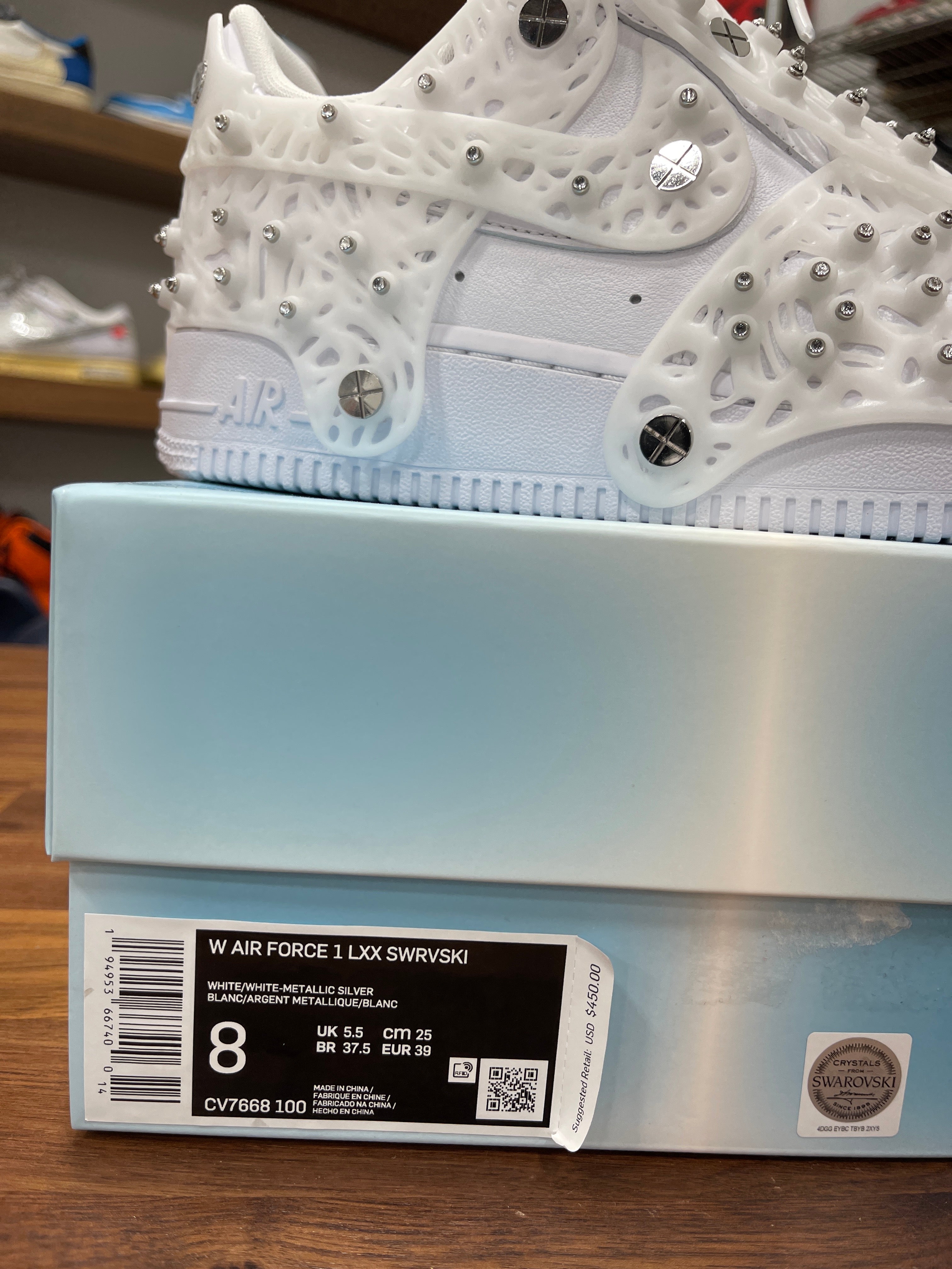 W Air Force 1 LXX Swrvski Sz 8