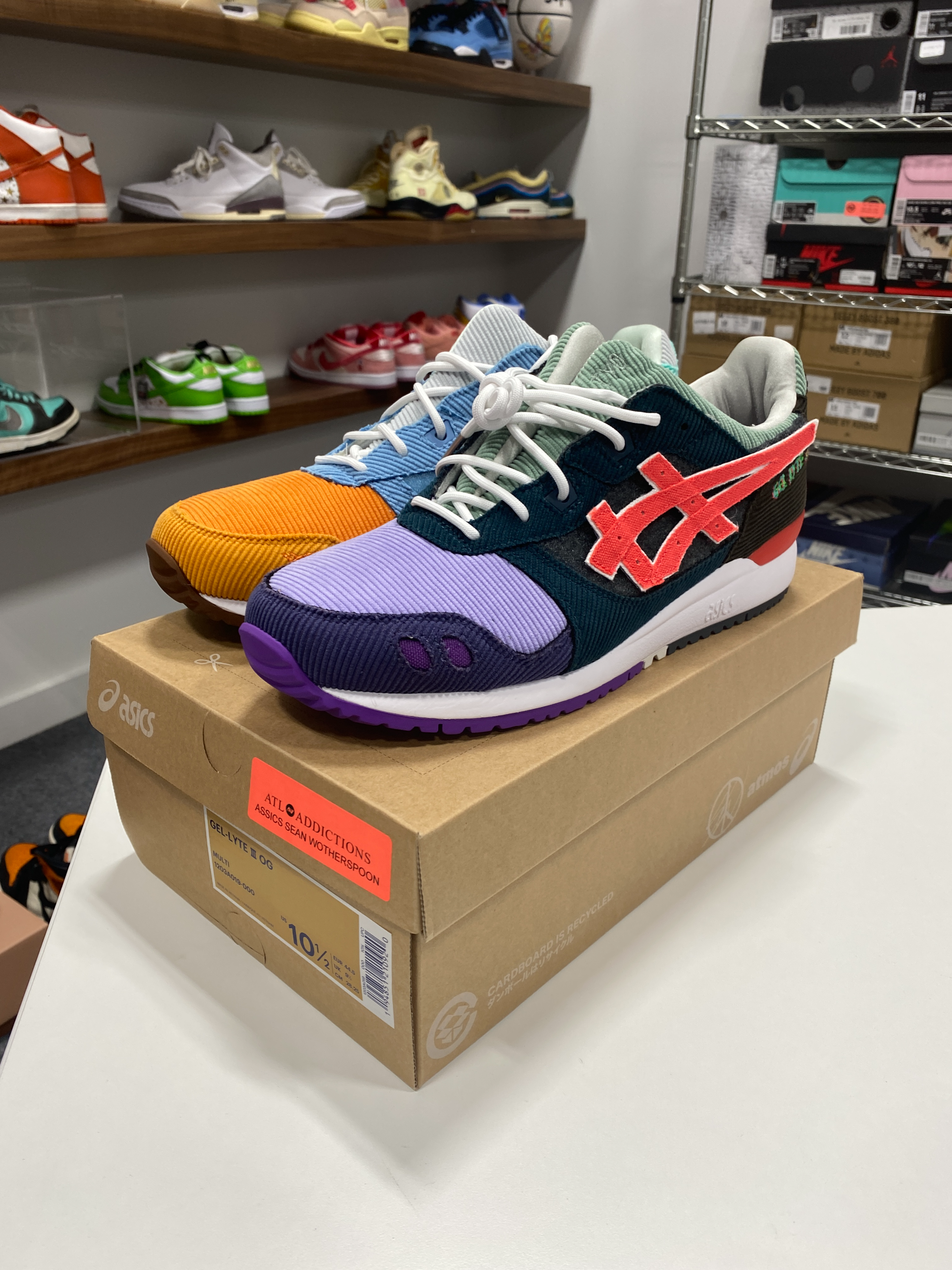 Sean Wotherspoon x atmos ASICS Gel-Lyte III Sz 10.5