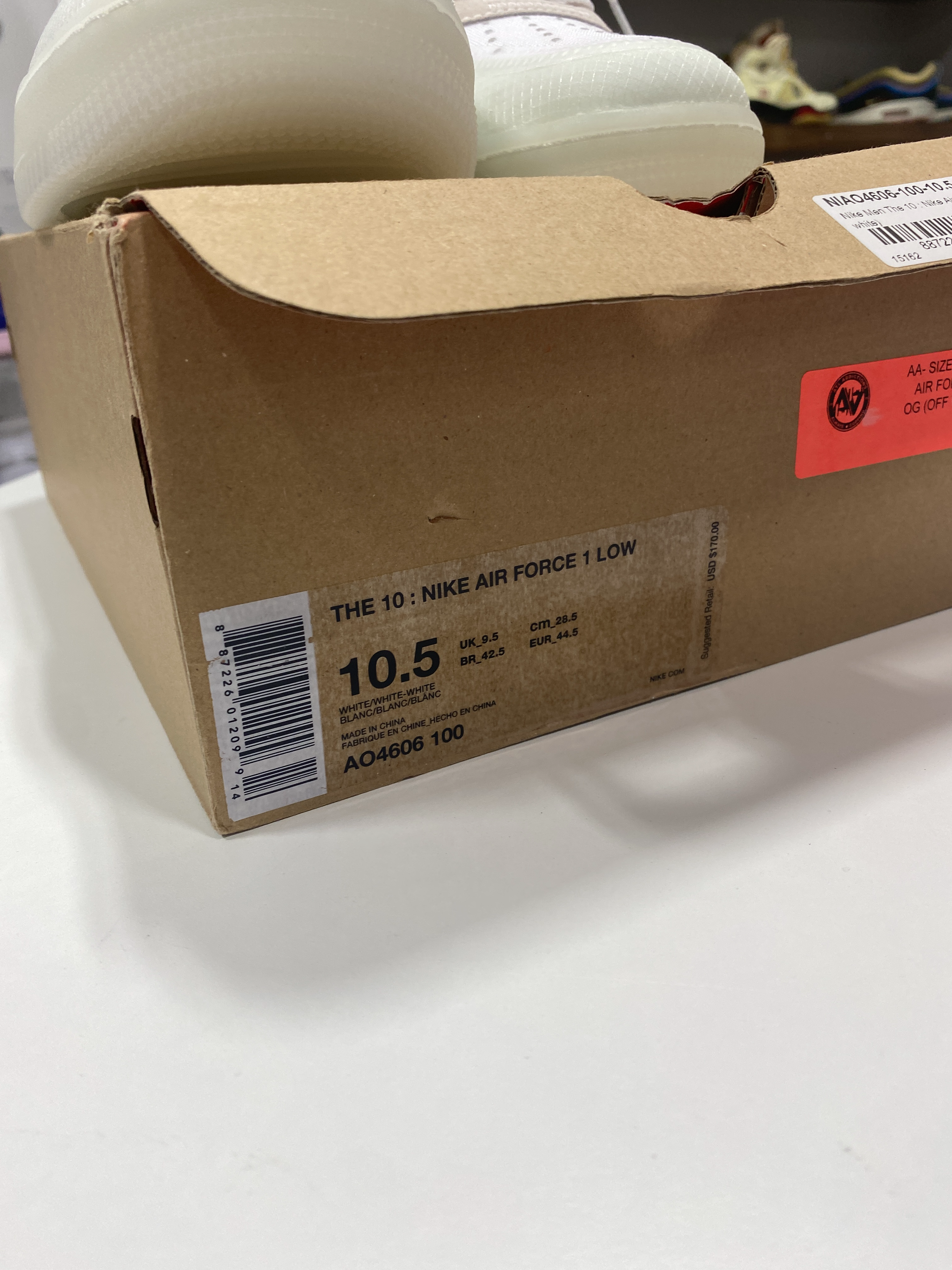 Off-White Air Force 1 Sz 10.5